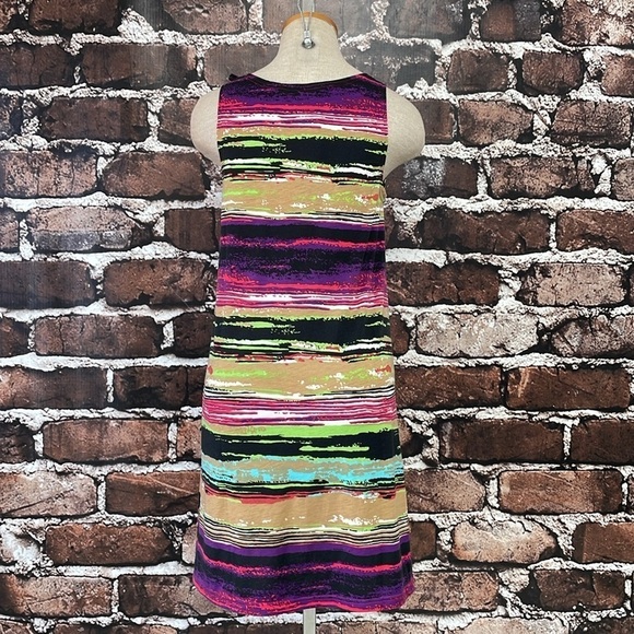 Skhoop Dress Women's Junior 3 M Medium Clover Purple Stripes Molly Mid Dress NWT - Picture 10 of 16